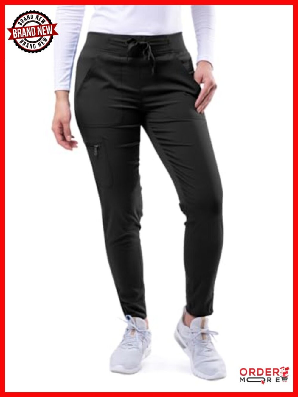 Ultimate Yoga Jogger Scrub Pants Tailored Fit Stretch Twill Medical